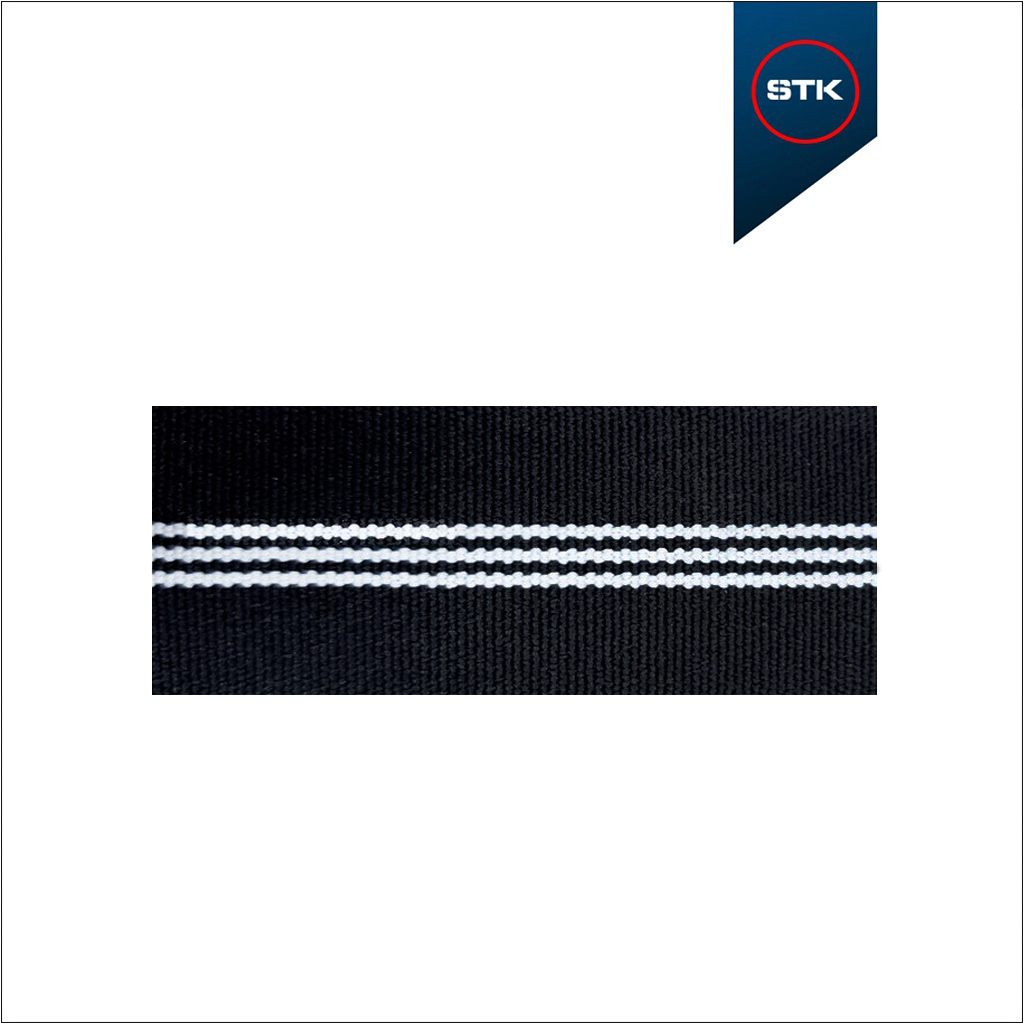 EL&Aacute;STICO STK 592 EXPORTA&Ccedil;&Atilde;O 4X1 30MM  PRETO / BRANCO