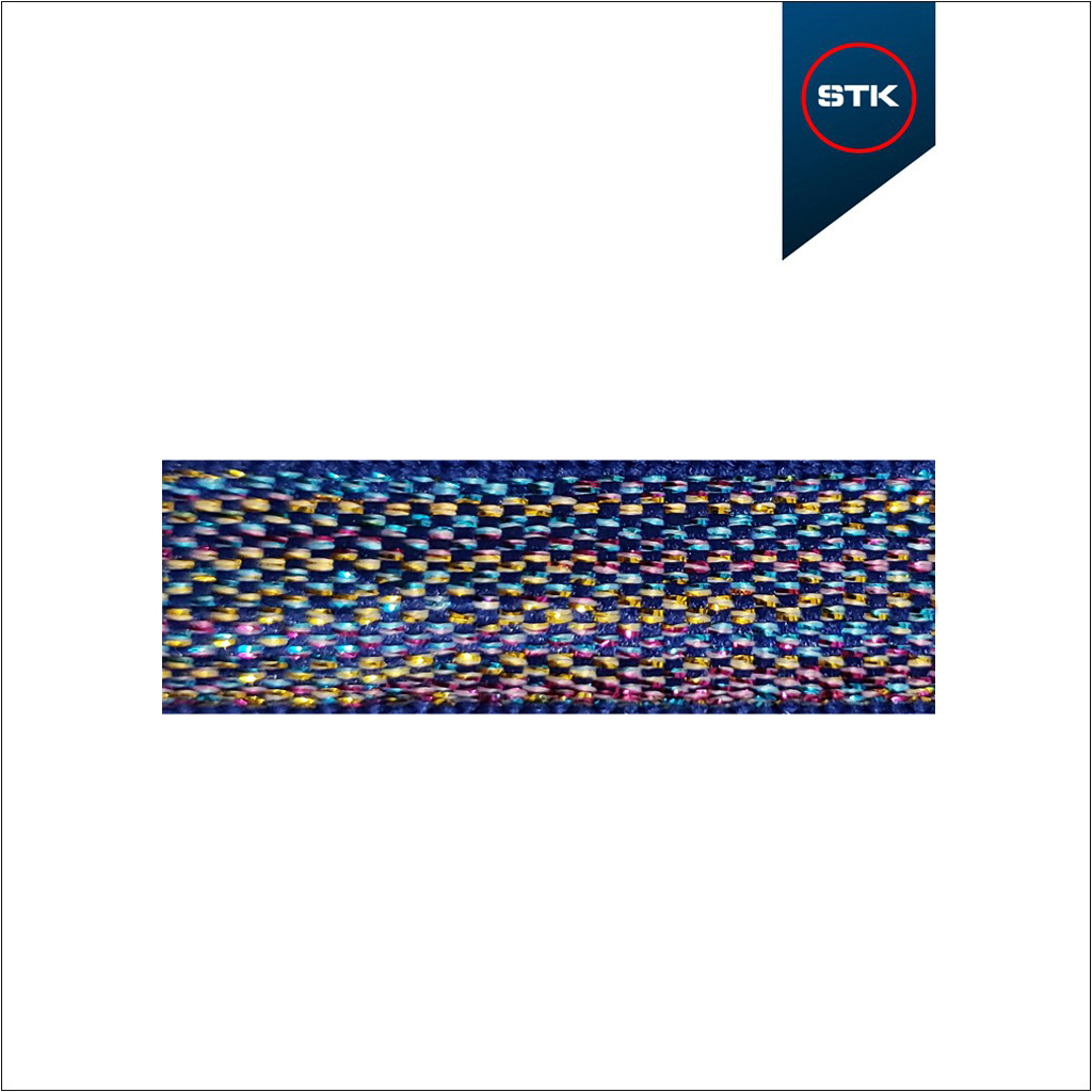 ATACADOR STK  TL1 12MM 80CM AZUL 1715 / LUREX MULTICOLOR