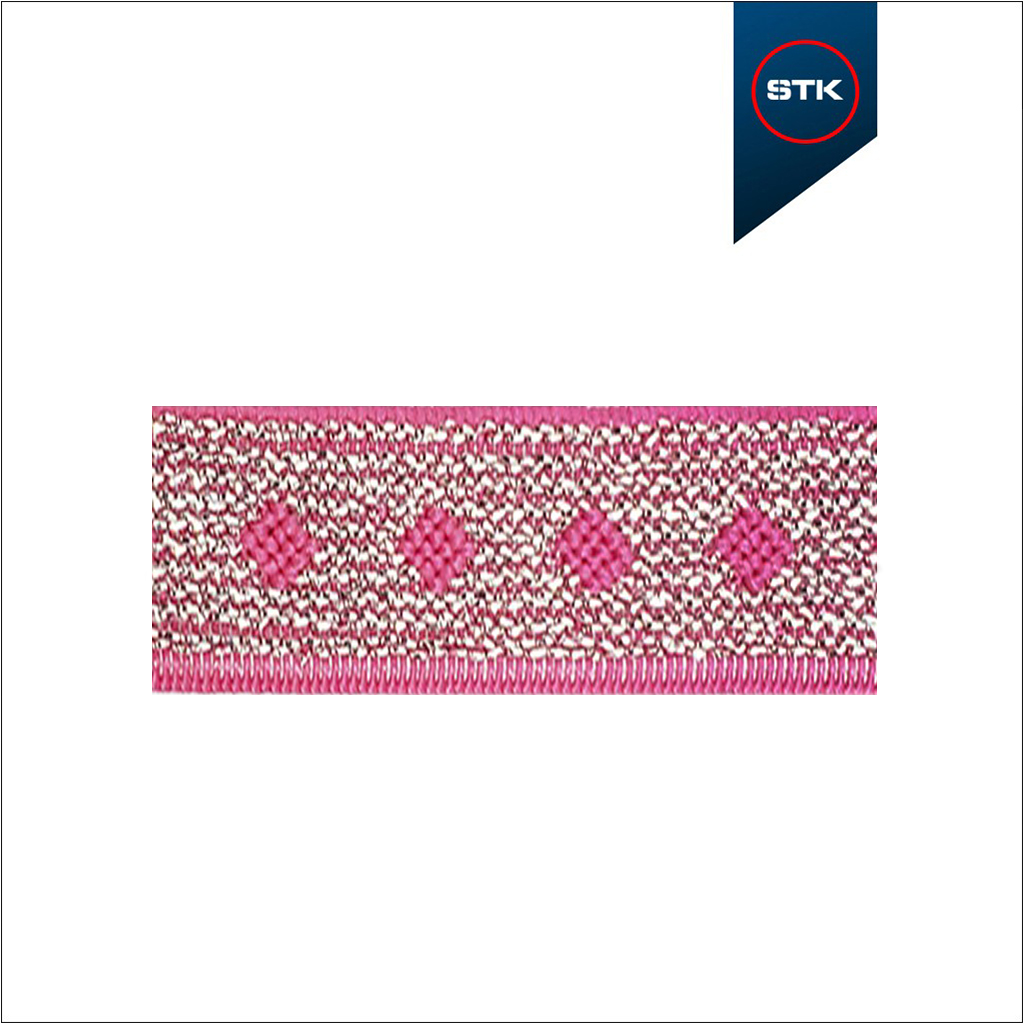 EL&Aacute;STICO STK 1512 10MM PINK / LUREX PTA