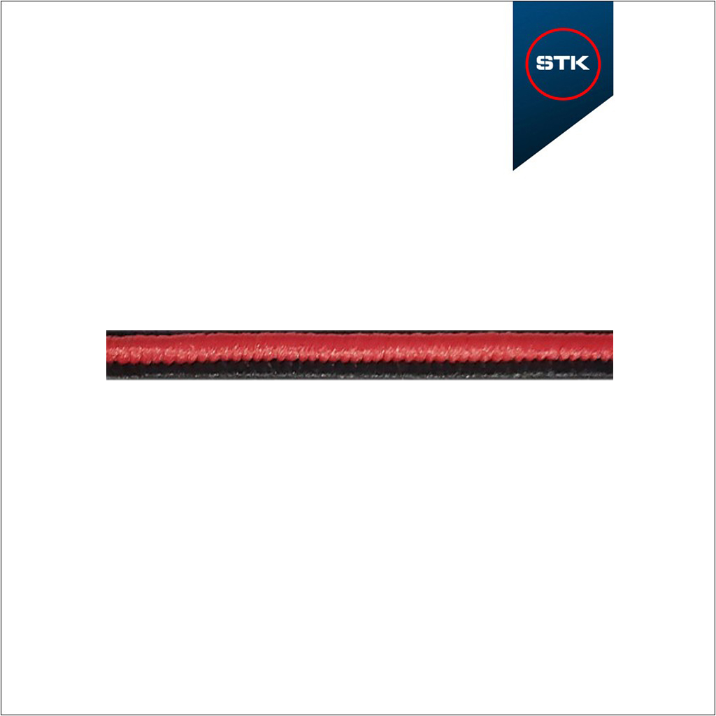 EL&Aacute;STICO STK CAN.N-03 PRETO / VERMELHO